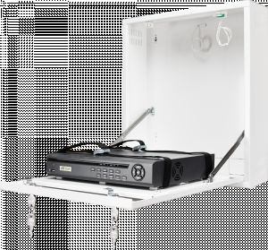 Uzamykatelná skříňka na zeď pro velké DVR / NVR rekordéry (bílá)