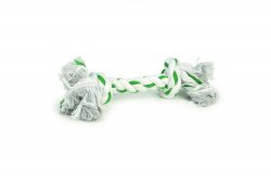 Beeztees Hračka pro psy Flossy lano zeleno-bílé 32cm